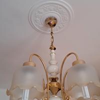Lampadario  ottone classico