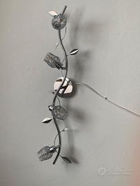 Faretti Appliq  Neoclassico  grigio argento crista