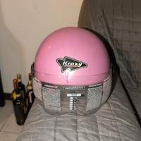 casco moto donna rosa nuovo
