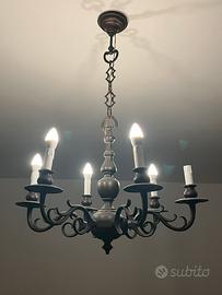 Lampadario a sospensione classico a sei luci