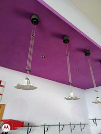 lampade a sospensione  in vetro di murano ( 5 PZ)