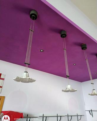 lampade a sospensione  in vetro di murano ( 5 PZ)