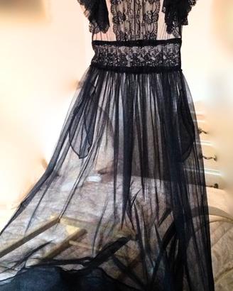 Abito pizzo e tulle Lucille