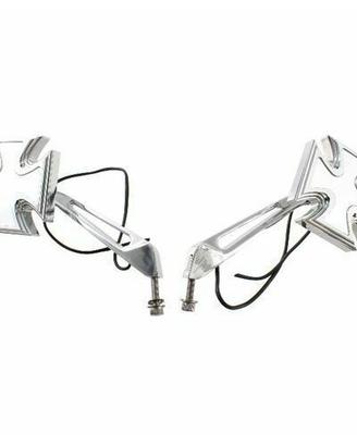 Coppia specchi maltese frecce a LED per moto