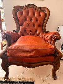 Poltrona antica + eventuale divano x set salotto