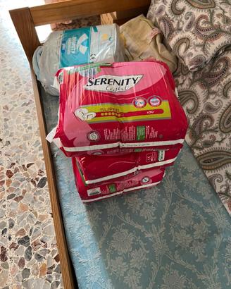 3 pacchi pannolini Serenity light super