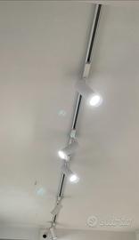 Binari con faretti luce led