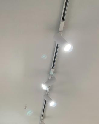 Binari con faretti luce led