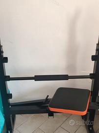  Panca Palestra Multifunzione + Rack Bilanciere 