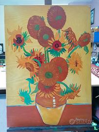 QUADRO 50 X 70 CM "I GIRASOLI" - ACRILICO SU TELA