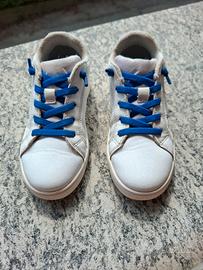 scarpe bambino geox bianche e blu n. 28