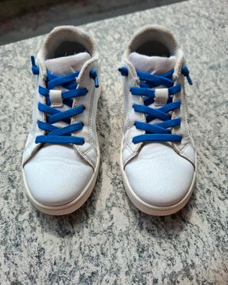 scarpe bambino geox bianche e blu n. 28