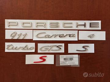 Scritte PORSCHE 911 Carrera 718 Boxster Cayman GTS