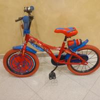 Bicicletta spider man da 16