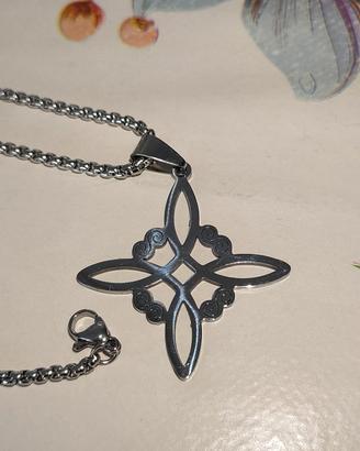 Collana Amuleto nodo della strega Protezione 