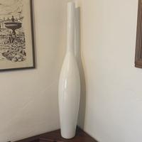 Vaso in ceramica bianca Calligaris