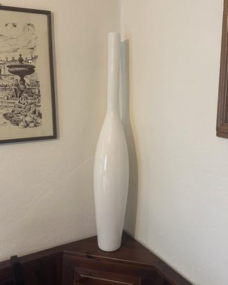 Vaso in ceramica bianca Calligaris