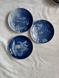 Piatti di Natale Royal Copenaghen anni '80