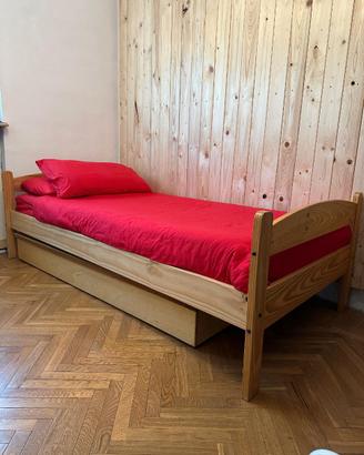 Letto singolo completo di materasso