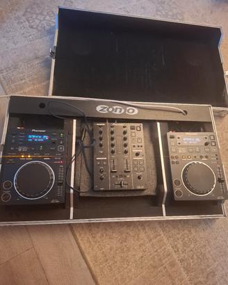 consolle pioneer 350 completa di flight case