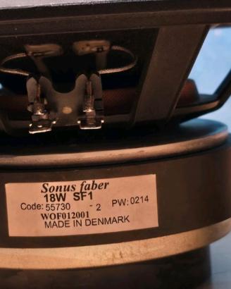 Sonus Faber coppia woofer  18wSf1  perfetti
