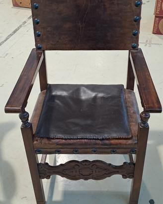 sedia da studio in pelle