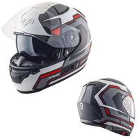 CASCO INTEGRALE MOTO NOS NS7F ROSSO FIBRA DI VETRO