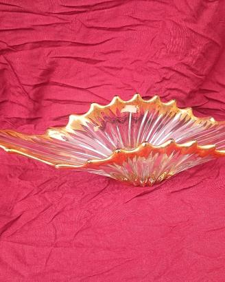 centrotavola Splash vintage vetro Murano e oro