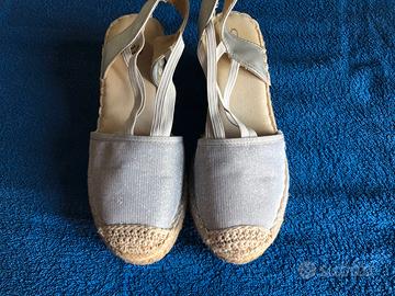 Espadrillas con zeppa ed elastico