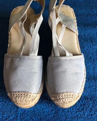 Espadrillas con zeppa ed elastico
