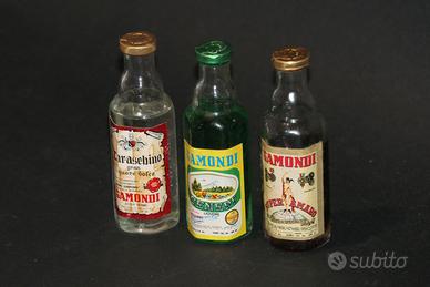 GAMONDI - 3 mignon - bottigliette liquore vintage