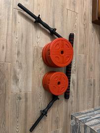 Set manubri Rovera 15 KG regolabili con barra