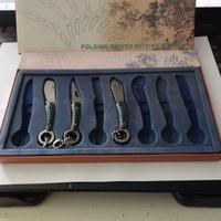 Scatola con 3 mini-coltellini portachiavi