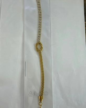 Bracciale dorato con nodo inossidabile