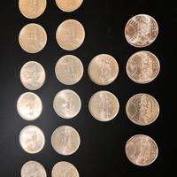 Lotto  18 x 500 Lire Argento Repubblica