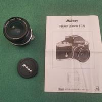 Obiettivo fotogr. (grandangolo) Nikkor 28 mm