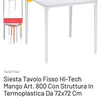 Tavolo fisso Hi-Tech Mango.