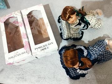 Coppia di bambole in porcellana anni ’90 – Nuove c