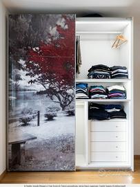 Armadio design a due ante scorrevoli