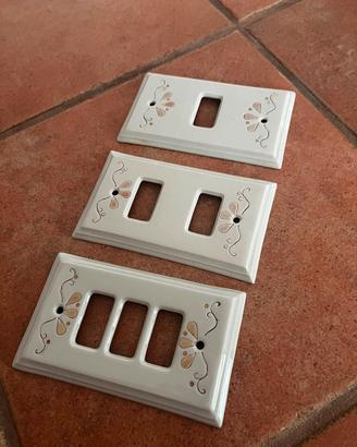 39pz Placchette interruttori luci e prese