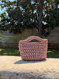 Borsa in raso elegante fatta a mano