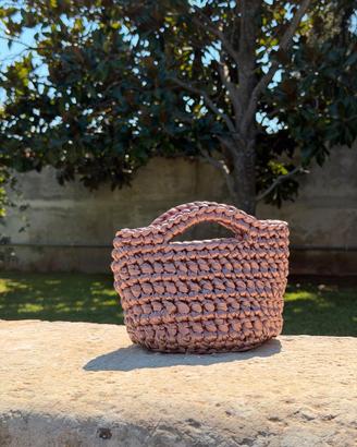 Borsa in raso elegante fatta a mano