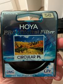 Hoya pro1 digital filter circular PL filtro 58mm