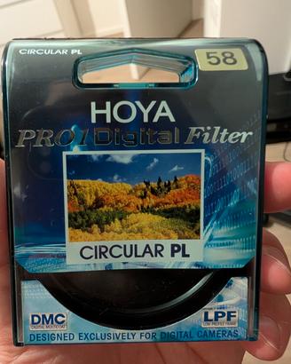 Hoya pro1 digital filter circular PL filtro 58mm