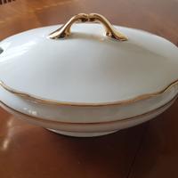 Bavaria zuppiera bianca/oro vintage