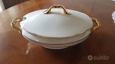 Bavaria zuppiera bianca/oro vintage