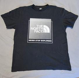 The North Face T-Shirt Uomo Nera Tg. L 100% Cotone