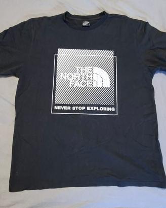The North Face T-Shirt Uomo Nera Tg. L 100% Cotone