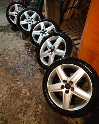 5cerchi in lega originali per audi a 4 sw