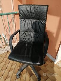 Poltrona dirigenziale ufficio pelle nero